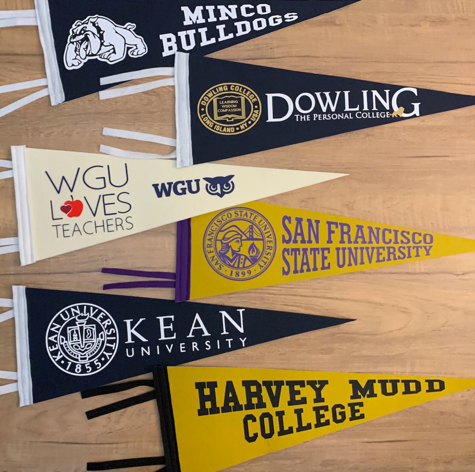 Custom College Pennants Custom Pennants Sports Pennants Etsy