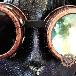 Iceman~ Steampunk Aviator Goggles