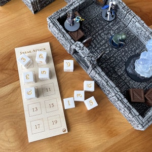 Sneak Attack Dice and Tracker “Inquisitive” for Dungeons & Dragons 5e, Pathfinder 2e, Rogue Dice for Sneak Attack