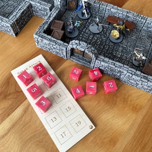 Sneak Attack Dice and Tracker “Mastermind” for Dungeons & Dragons 5e, Pathfinder 2e, Rogue Dice for Sneak Attack