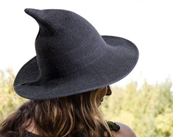 Witch Hat For women, Felt Witch Hat, Wool Witch Hat, Halloween Party, Cosplay Witch Costume, Wizard Hat, Modern Witch Hat, Casual Witchy Hat