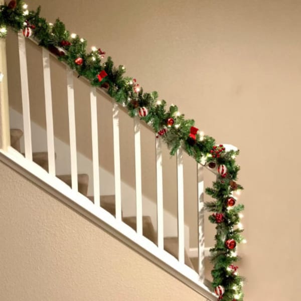 Pre Lit Christmas Garland Etsy