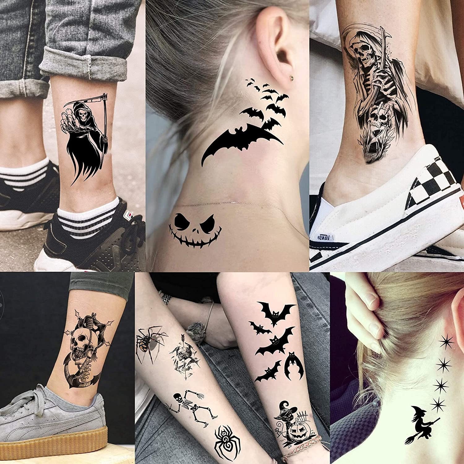 Horror Halloween Scar Tattoo Waterproof Temporary Tattoos Makeup Fake Blood   eBay