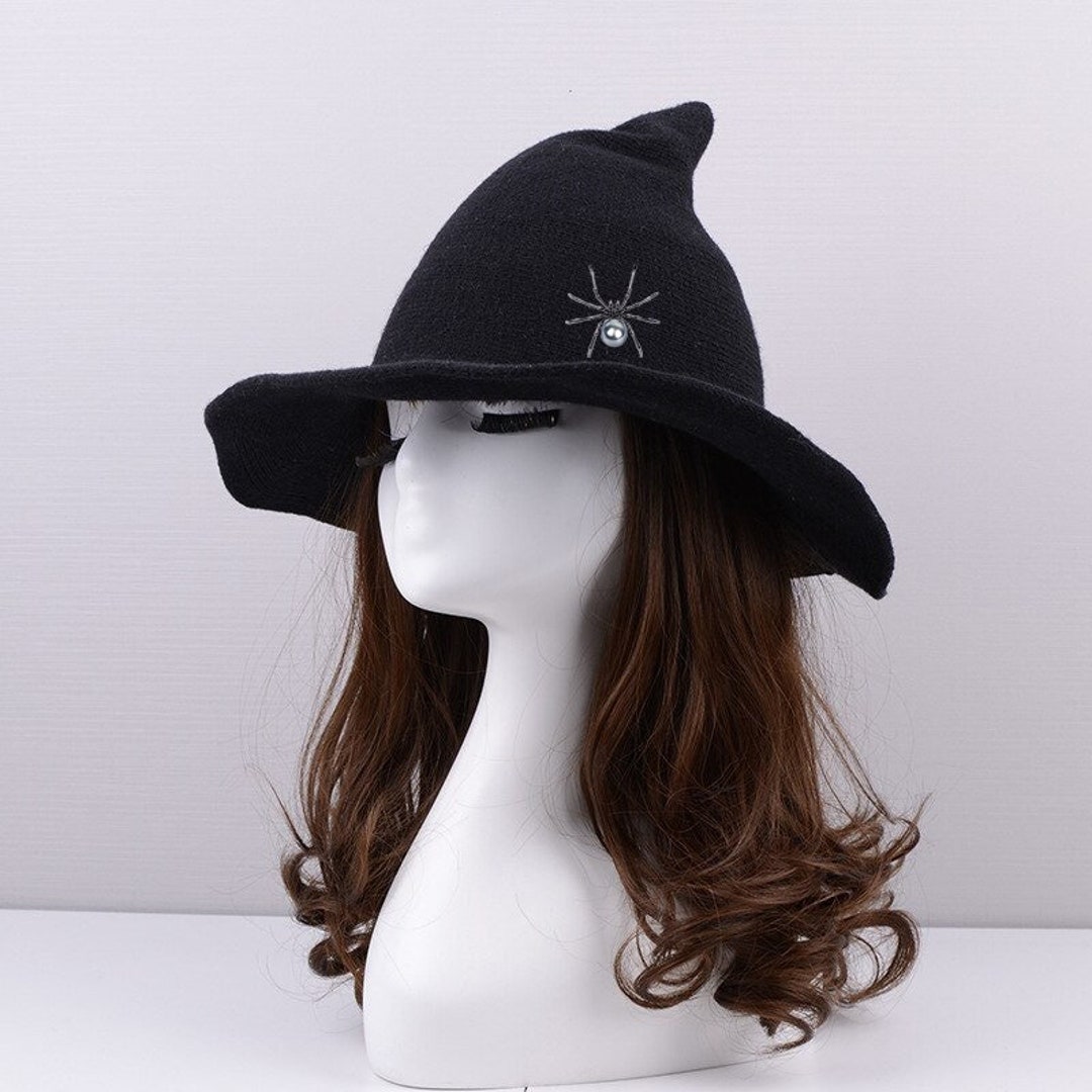 Witch Hat Woman, Modern Witch Hat, Wool Witch Hat, Hipster Witch Hat