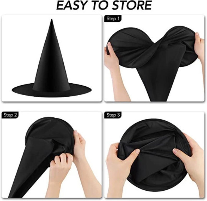 12pcs Halloween Floating Witch Hats With 60pcs Bats Wall Decor - Etsy