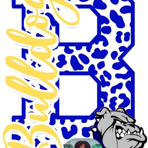 Bulldogs - Bulldawgs Mascot Leopard Print PNG: School Spirit Download