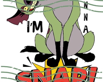 Crazy Hyena, Y&#39;all Realize I&#39;m Gonna Snap One Day Right PNG Download