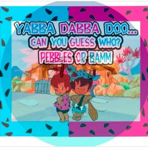 Pebbles or Bamm-Bamm Gender Reveal: Yabba Dabba Doo PNG (Digital Download)