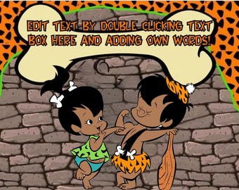 Pebbles and Bam Editable Canva Template