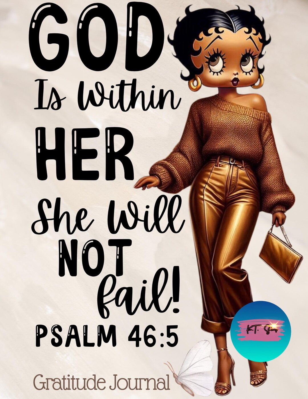 Printable Daily Gratitude Journal - God is Within Her Edition - Etsy