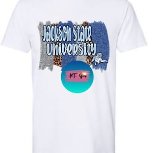 JSU Jackson State University Tigers Blue, Leopard and Silver Splash PNG and JPG Digital Download Only hbcu