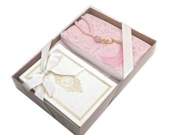 Prayer Mat, Surah Book, Tasbih Islamic Gift Set