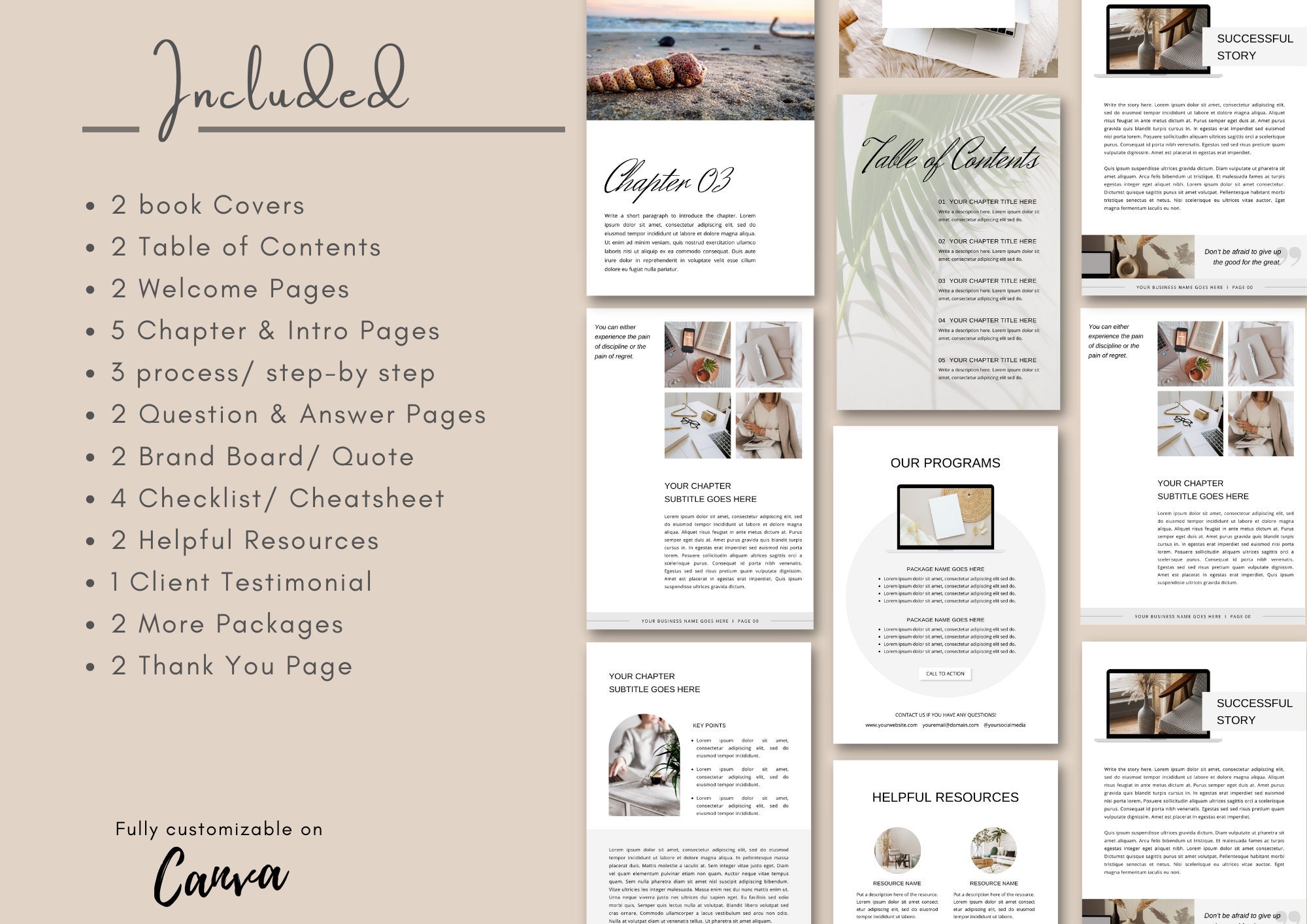The Ultimate Workbook Template: Canva Coaching Ebook Template | Lead ...