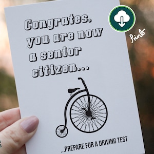 Congrates | Bday Card | Boomer | Greeting Card | Printable | PDF | JPG