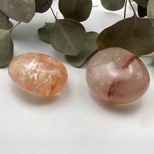 Fire Quartz Palm Stone