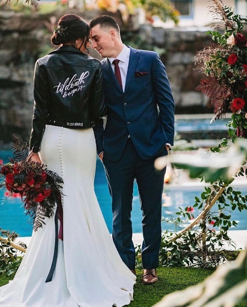 Custom Bridal Leather Jacket for Wedding Mrs Personalized Leather Jacket Custom Genuine Leather Jacket Wedding Gift for Bride Bridesmaid Etsy Canada