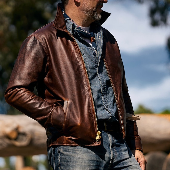 chinese dress ladies GS No. 14 Loose Leather Jacket – Gentleman's Seoul