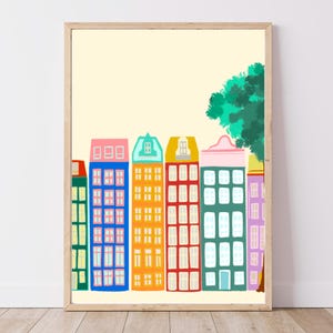 Amsterdam Art Print | DIGITAL DOWNLOAD | PRINTABLE Wall Art | Travel Poster | Amsterdam Poster | Netherlands Decor | Housewarming | Gift