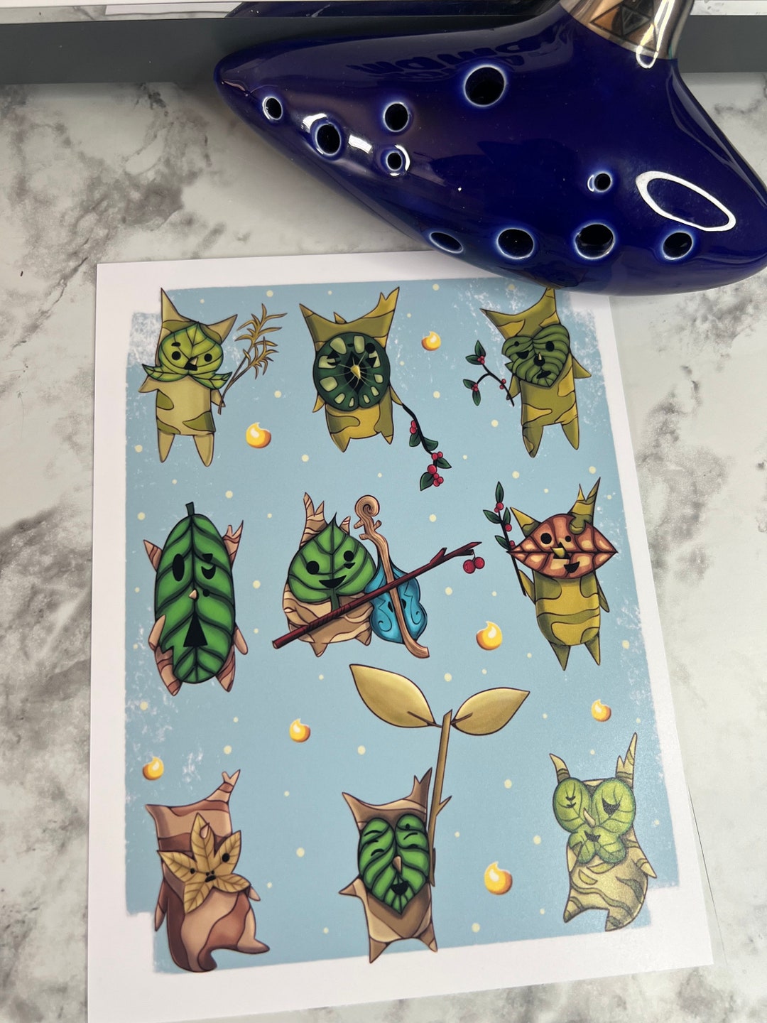 Korok Art Print, Nerdy Art Print, Gamer Art Print, TLOZ Inspired, Zelda ...