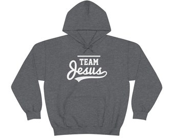Sweatshirt épais unisexe à capuche Team Jesus