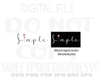 Enkel Svg. Word Svg. Blomma Svg. Direkt digital nedladdning. Digital fil. Cricut-klippfil. Sublimering. Svg. Png. Pdf. Jpg. Dxf. Eps.