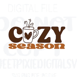 Temporada acogedora Svg. Café SVG. Suéter Tiempo Svg. Descarga digital instantánea. Archivo digital. Archivo Cricut. Sublimación. SVG. Png. Pdf. Jpg. dxf