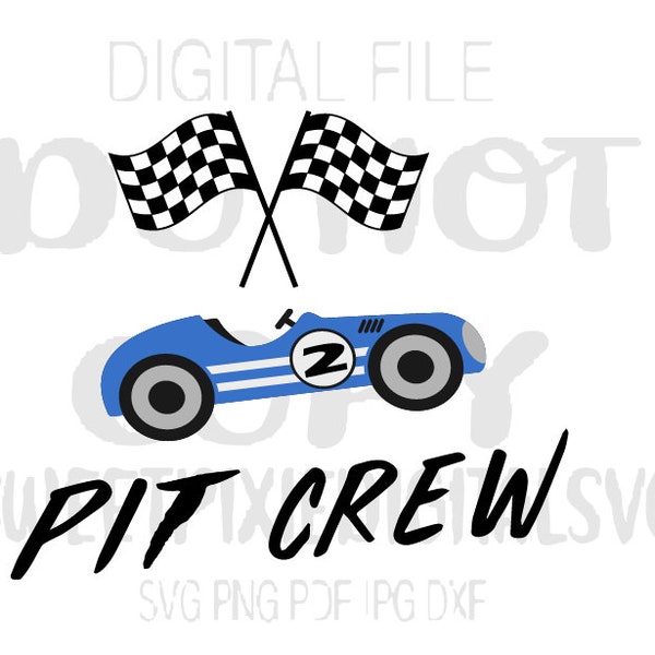 Two Fast Pit Crew Svg. Instant digital download. Digital File. Image File. Cricut cut file. Sublimation. Svg. Png. Pdf. Jpg. Dxf.