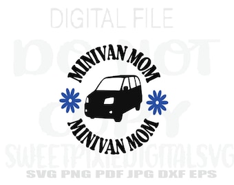 Minivan mamma Svg. Direkt digital nedladdning. Digital fil. Sublimering. Cricut Cut-fil. Svg. Png. Pdf. Jpg. Dxf. Eps.