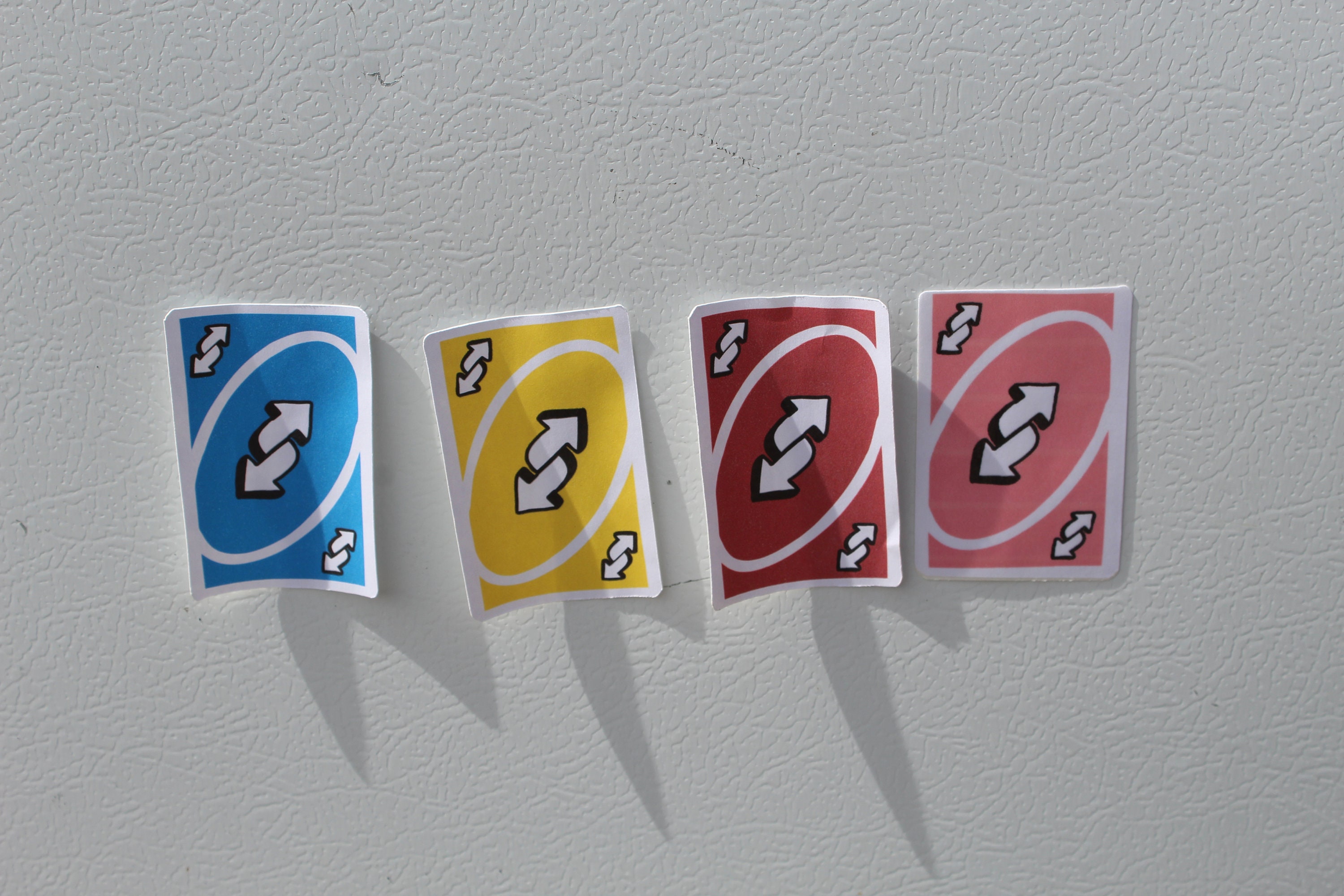 uno revers, uno out, card games - Uno Reverse - Sticker