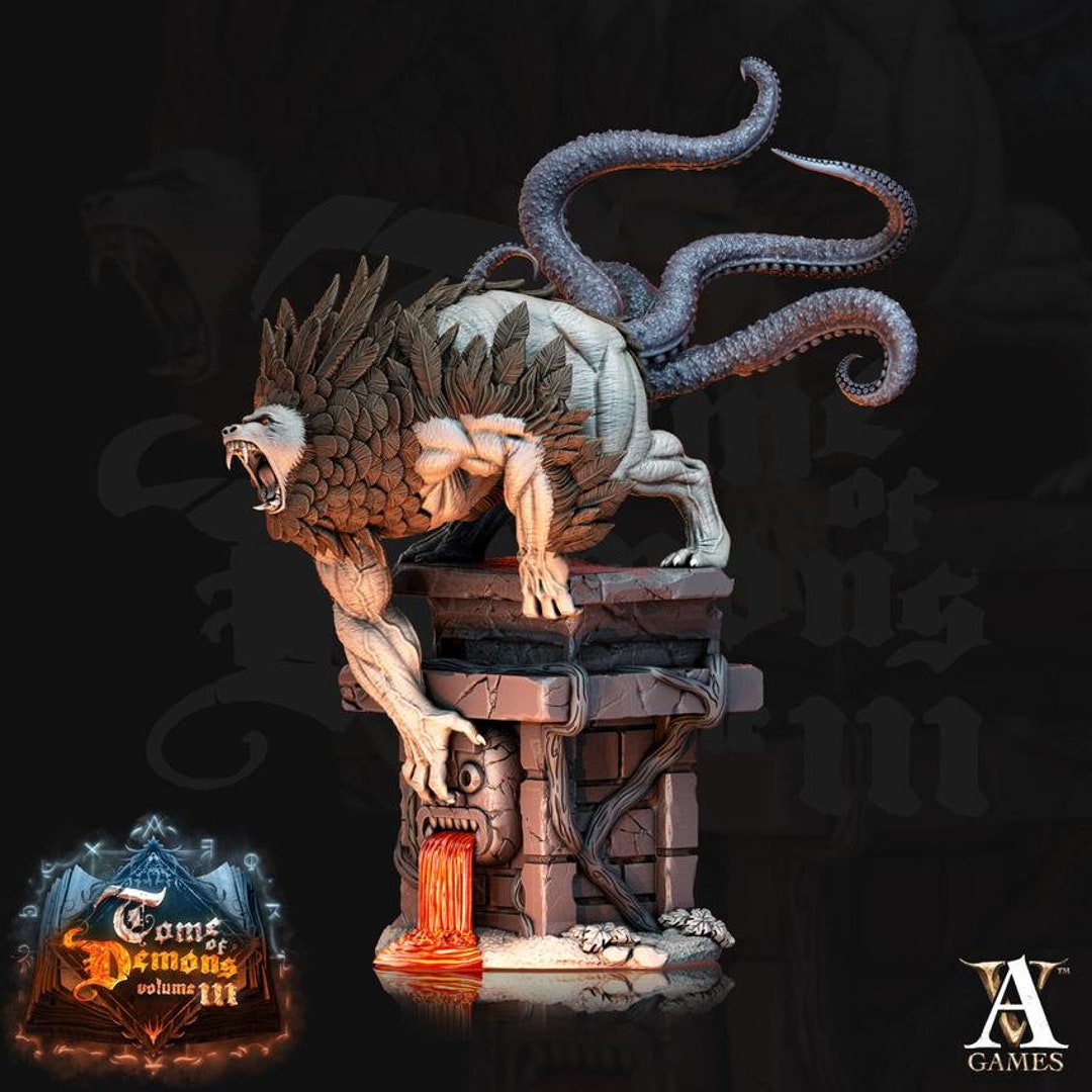 Teraton Shumba Pose 3 Premium Dnd Miniature Mini Figure Etsy
