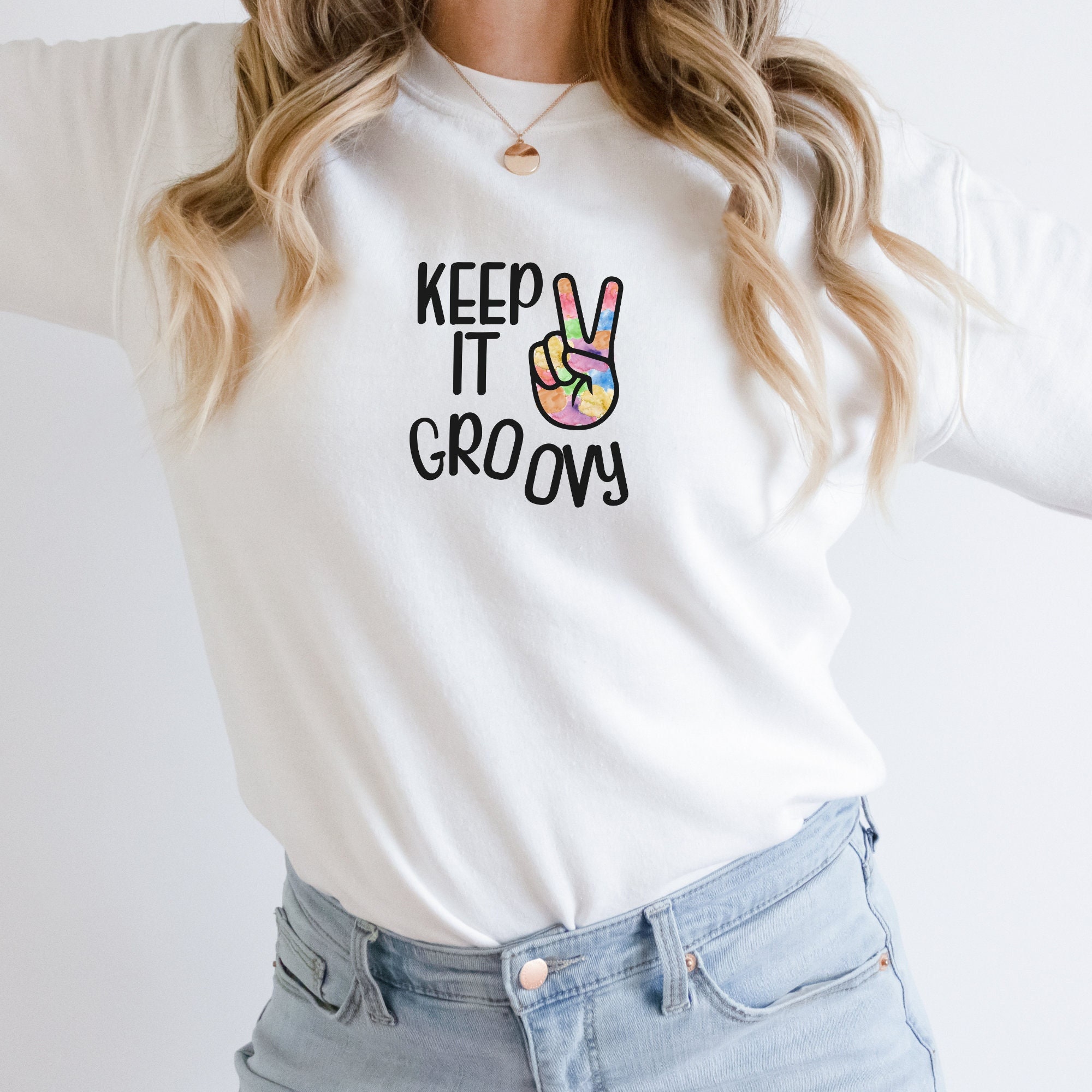 Peace Sign Sweater - Etsy Australia