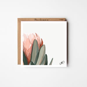 Waratah Flower,All Occasion Greetings,Mothers Day Card,Birthday Card for her,Thank you,Unique Hand Drawn Art Card,Sympathy,thinking of You