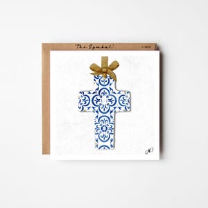 Cross Card,Christmas,Xmas,Easter,Religion,Ceremonial,Sympathy,Christening,Baptism,Confirmation,First Communion,Greeting Card,Ceramic Tile