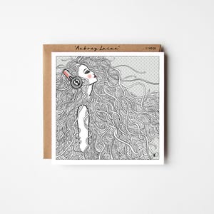 All Occasion Greetings Card,Birthday Card for her, Thank you Card,Graduation card,Mother’s Day Card,Unique Hand Drawn Art Card