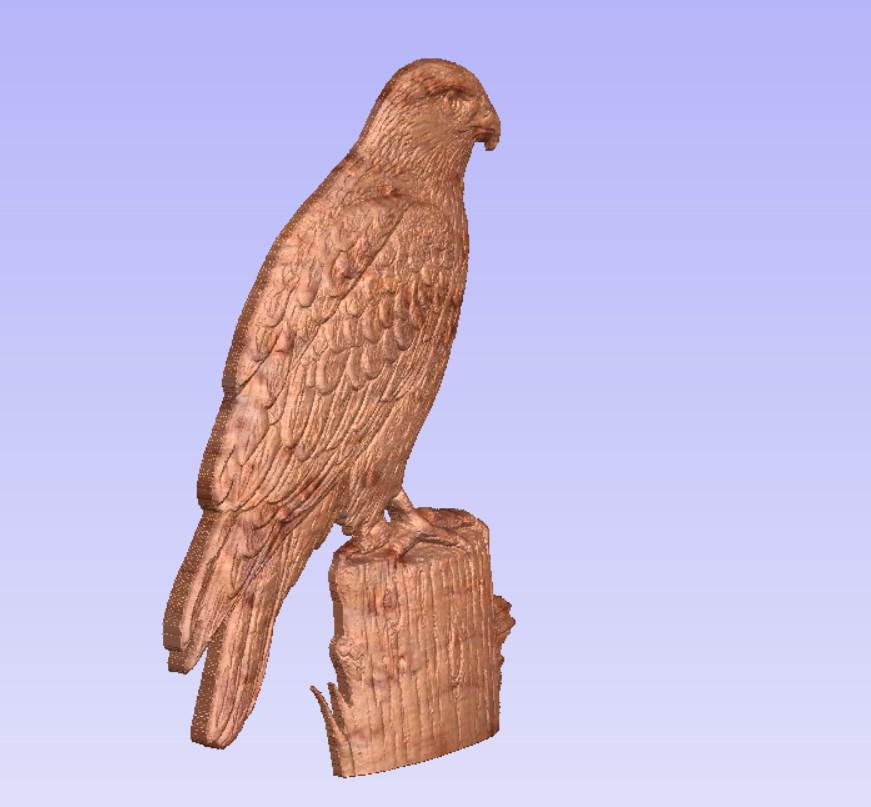 Red Tailed Hawk STL File 3D Model for CNC - Etsy