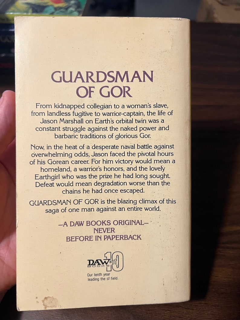 Guardsman of Gor John Norman Etsy