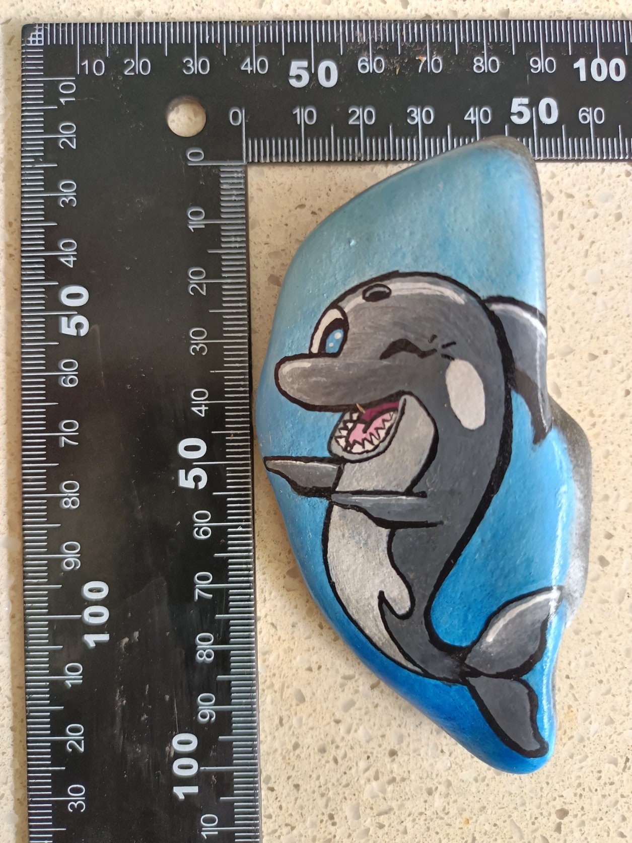 Hand Painted Acrylic Fish Rocks - Etsy