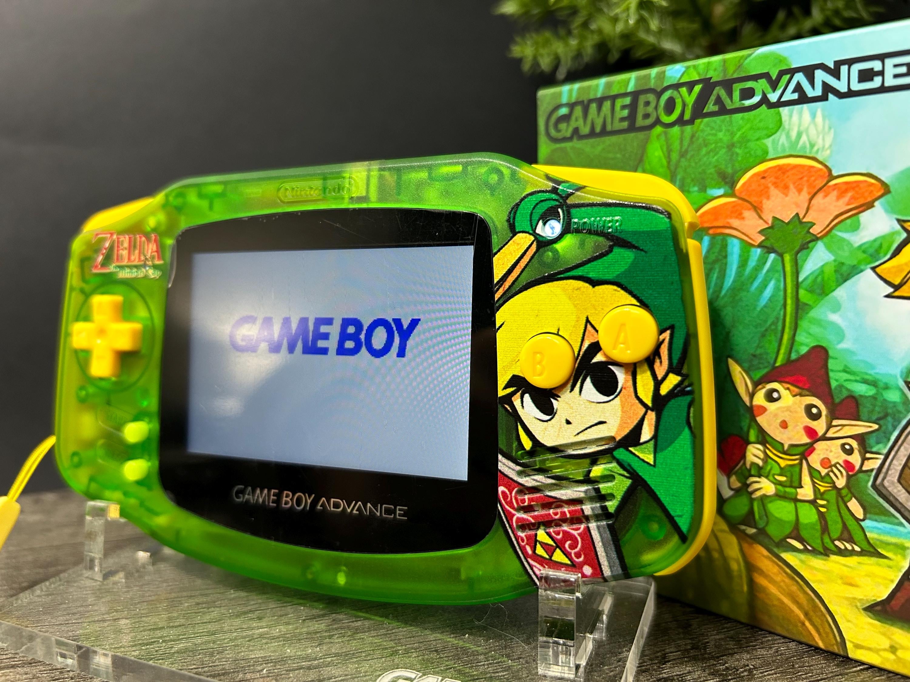 Zelda Minish Cap UV Printed Custom Game Boy Advance Gba - V5 IPS