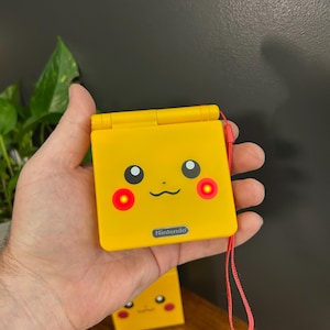 Pikachu “cheekachu” Custom Gameboy Advance SP Bundle W/ IPS Screen ...
