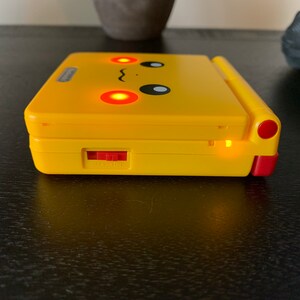 Pikachu cheekachu Custom Gameboy Advance SP Bundle W/ IPS V2 | Etsy