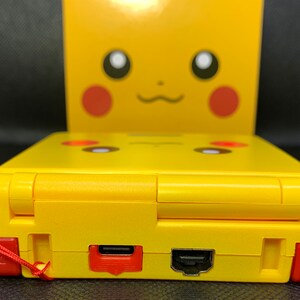 Pikachu “cheekachu” Custom Gameboy Advance SP Bundle W/ IPS V2 Screen ...