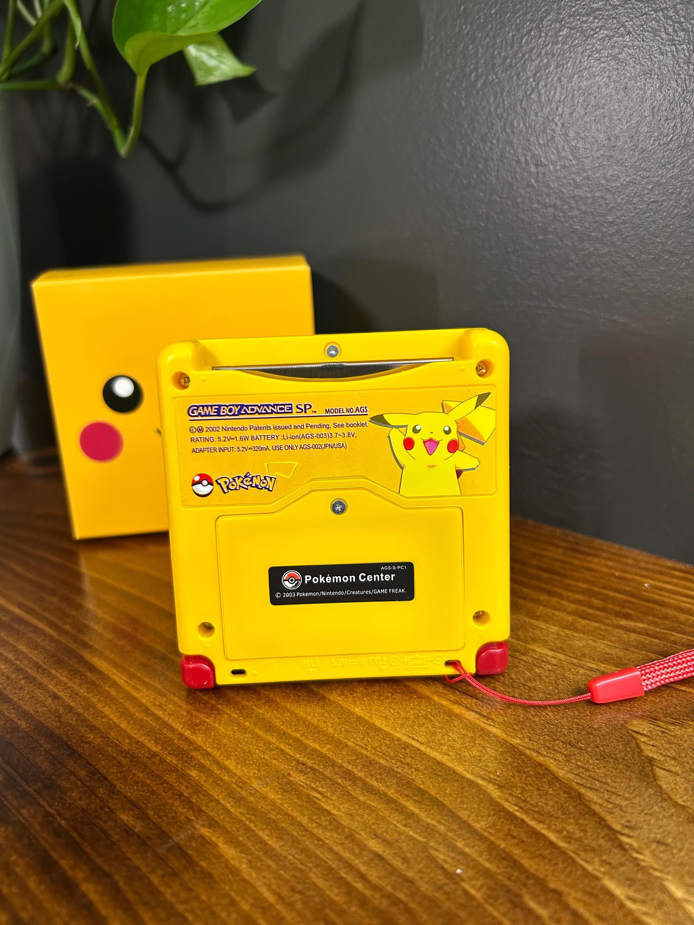 Pikachu “cheekachu” Custom Gameboy Advance SP Bundle W/ IPS Screen