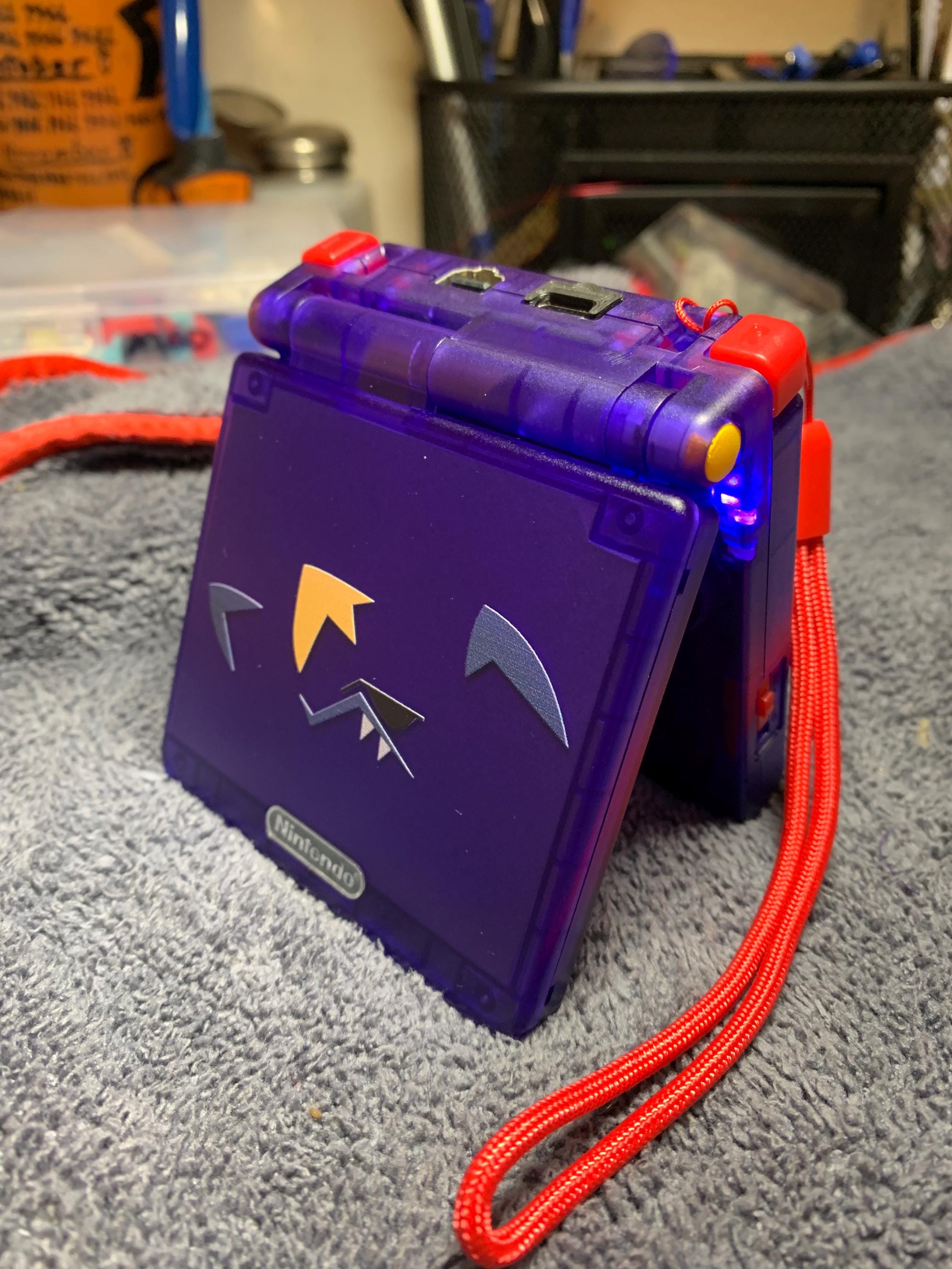 Custom UV Printed Gameboy Advance Sp GBA SP With 900 Mah Battery, Ips ...