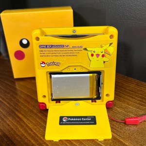 Pikachu “cheekachu” Custom Gameboy Advance SP Bundle W/ IPS Screen ...