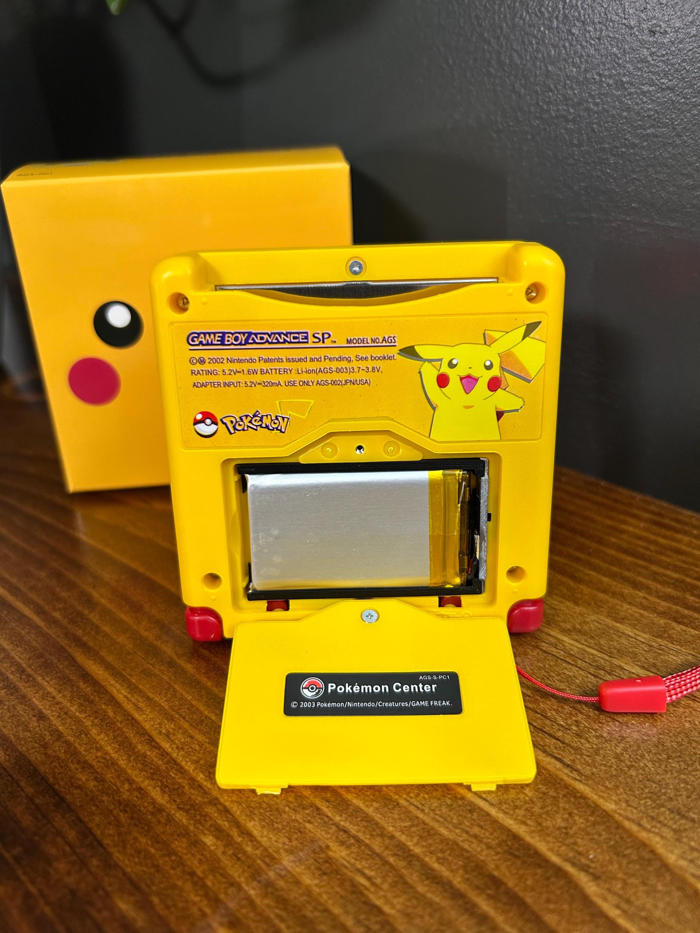 Pikachu “cheekachu” Custom Gameboy Advance SP Bundle W/ IPS Screen