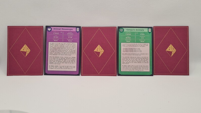 Paladin D&amp;D 5e Spell Cards | Custom Printable - Etsy