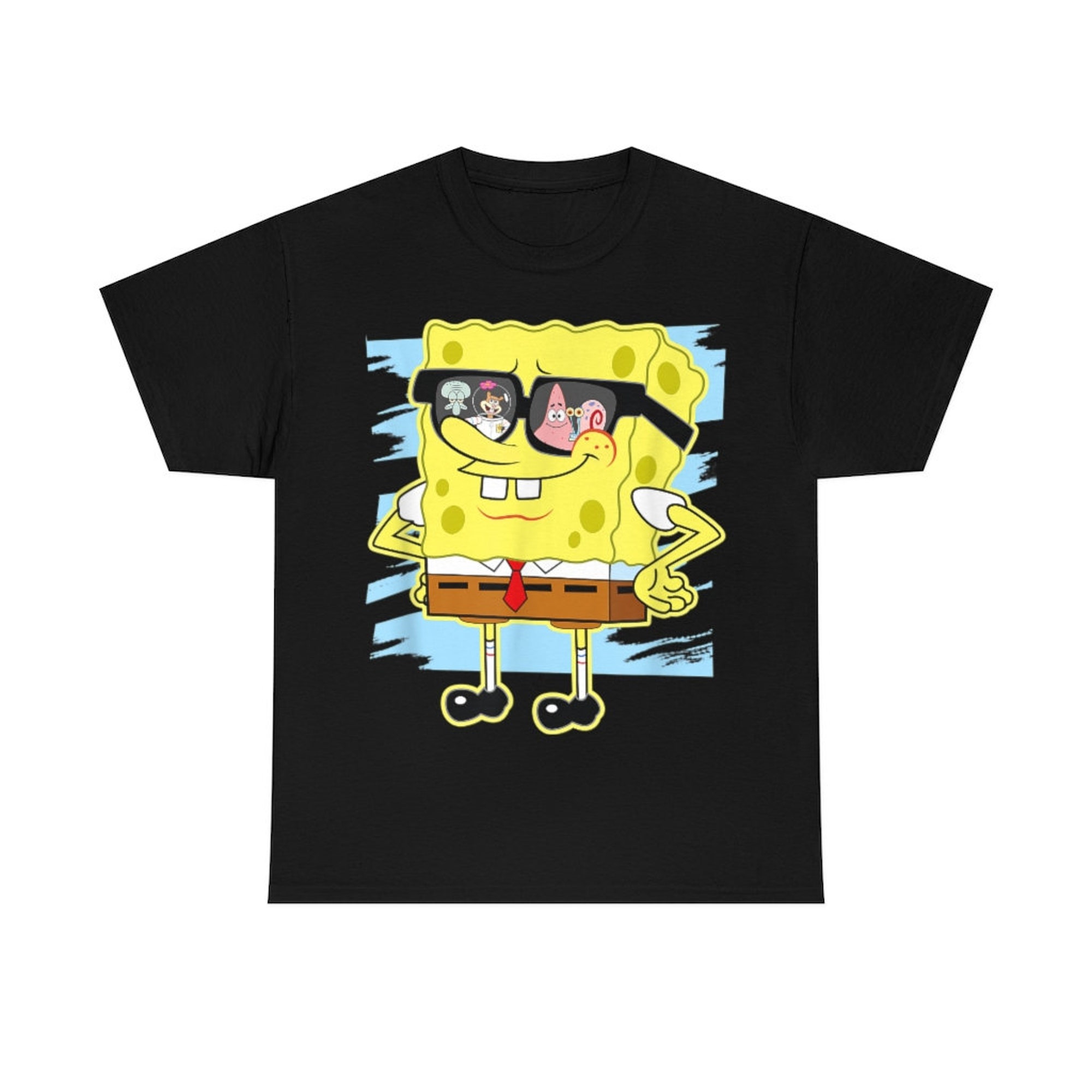 Discover Pytrwq Mademark X Spongebob Squarepants Spiegelung in Sonnenbrille T-Shirt