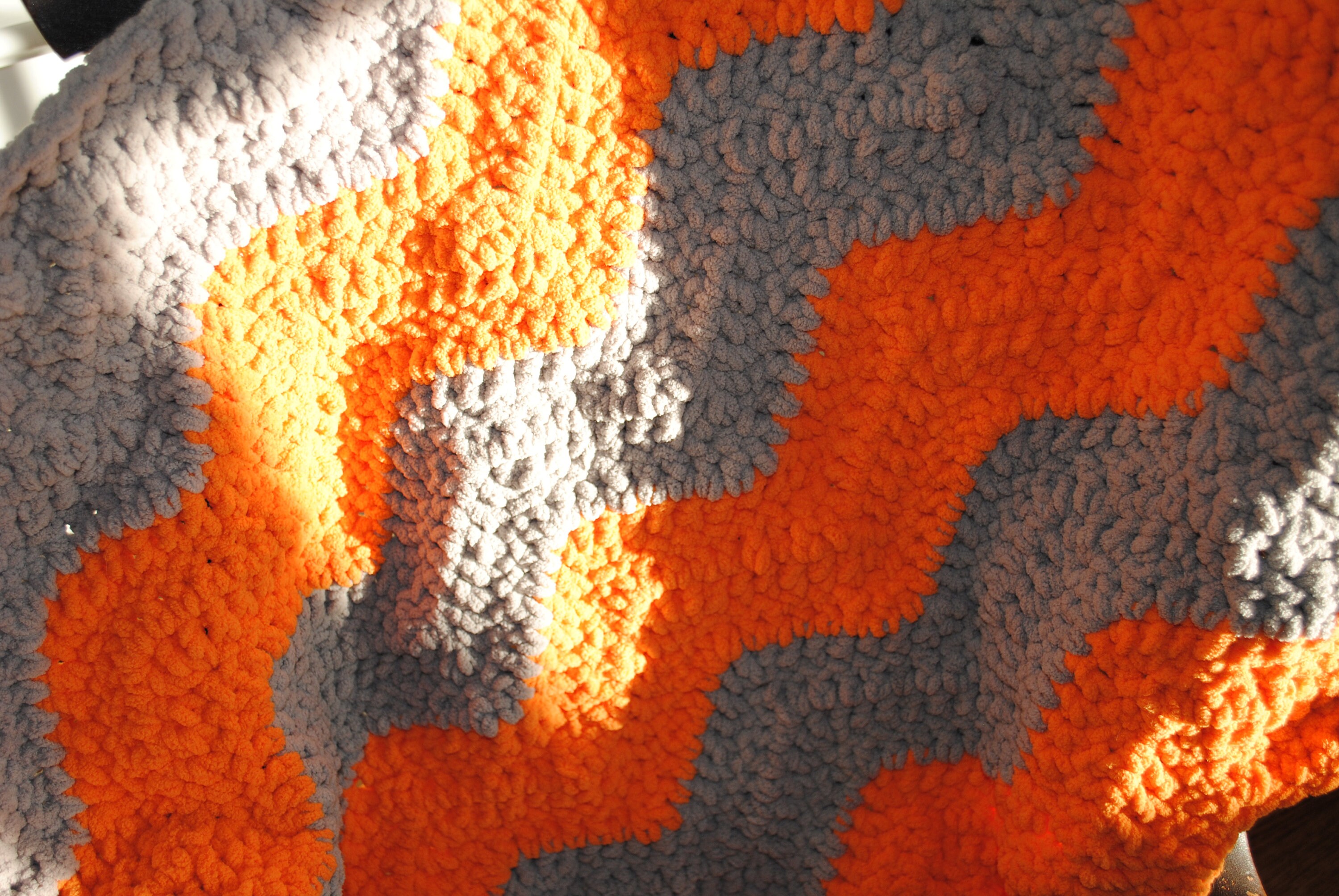Orange baby sale blanket