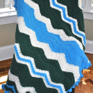 Tulane University.  Green/Olive and Blue.  Handmade to order, custom design, dorm room decor, one-of-a-kind.