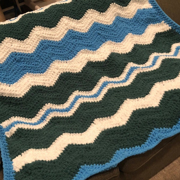 Collegiate Blanket - Tulane University CUSTOM HANDMADE